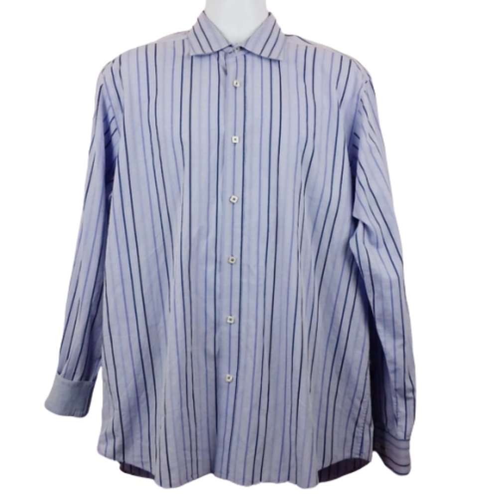 Bugatchi Uomo XL Button Front Shirt L/S Flip Cuff